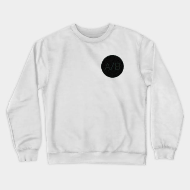 A/B Broken Logo Crewneck Sweatshirt by Audioboy® Foundation Merch Store